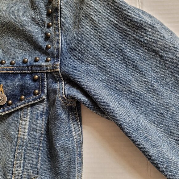 Chelsea De Boer by Lily & Lottie jean jacket studded denim grunge metal punk - Picture 13 of 16